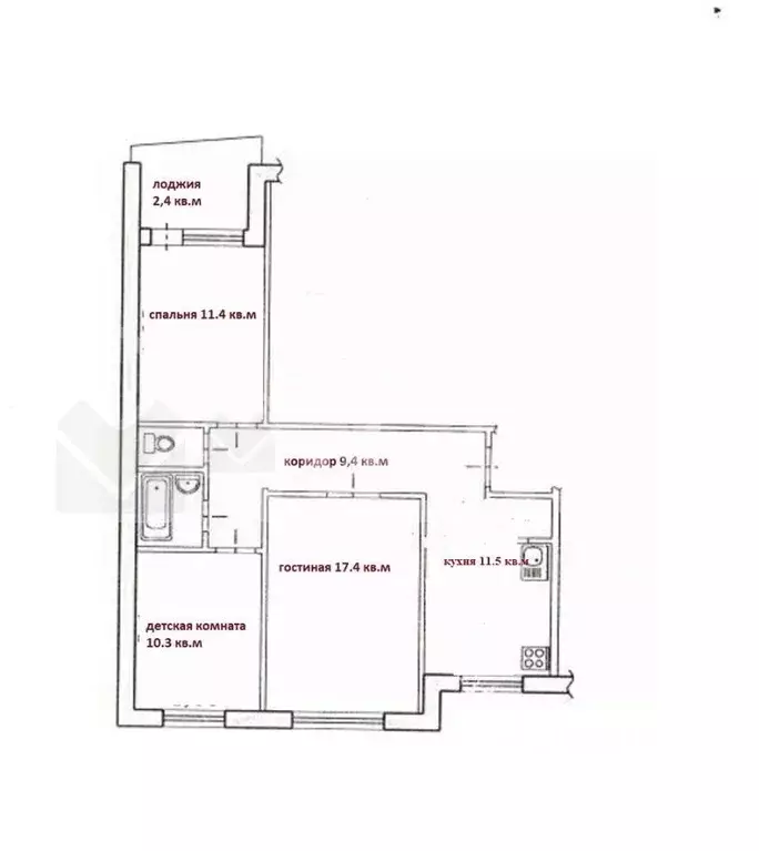 3-к кв. Омская область, Омск Московка-2 мкр, ул. Ярослава Гашека, 24 ... - Фото 1