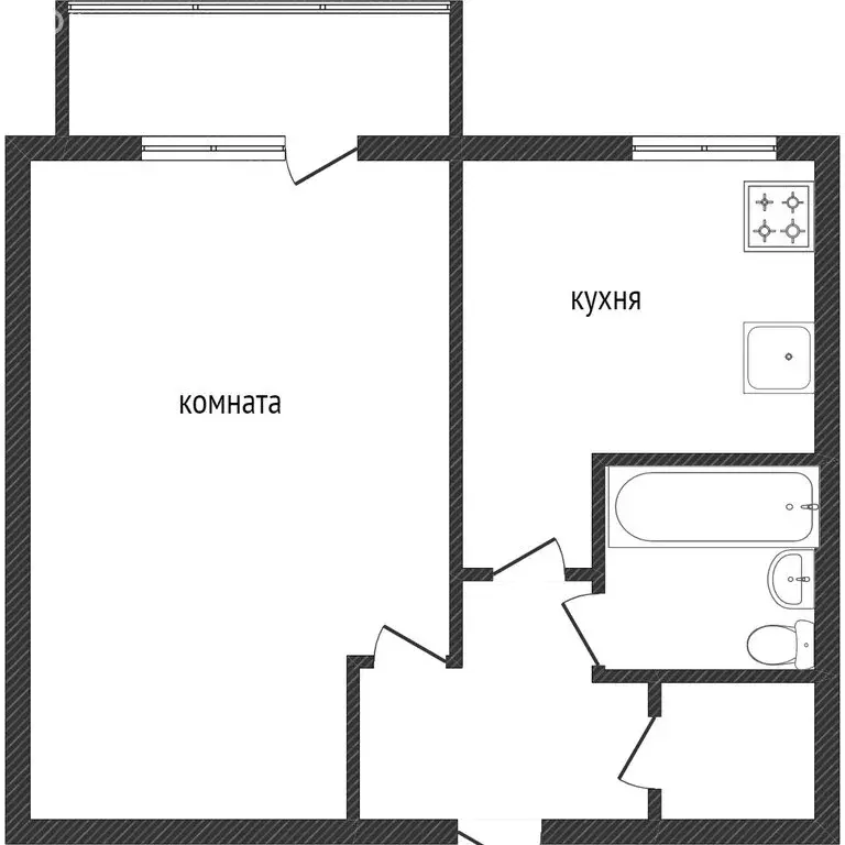 1-комнатная квартира: Златоуст, улица Свердлова, 22 (31 м) - Фото 1