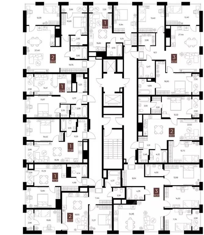 2-к кв. Рязанская область, Рязань ул. Бирюзова, 20с1 (56.69 м) - Фото 2