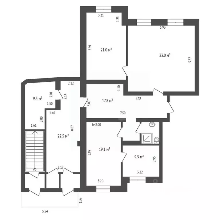 Офис в Тюменская область, Тюмень ул. Малыгина, 84 (141 м) - Фото 2
