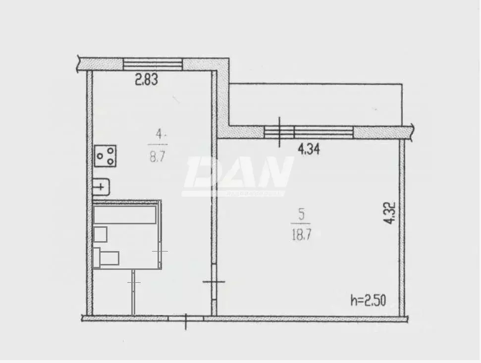 1-к кв. Челябинская область, Челябинск Кыштымская ул., 20А (36.0 м) - Фото 1