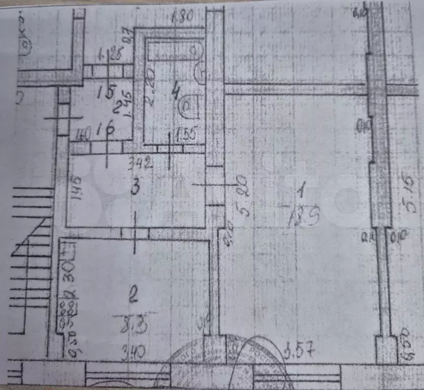 1-к. квартира, 35,5 м, 4/4 эт. - Фото 0