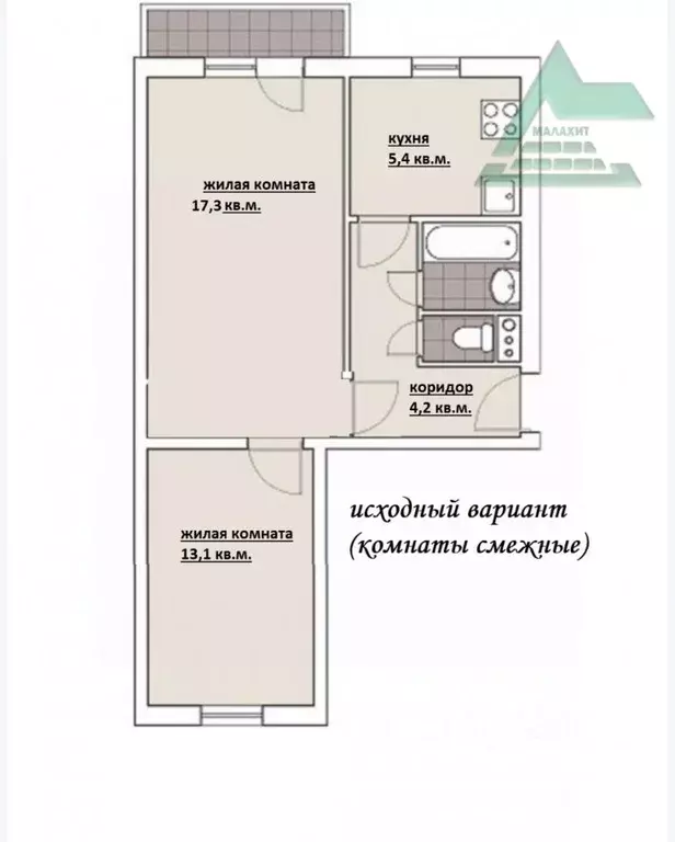 2-к кв. Оренбургская область, Оренбург Восточная ул., 80 (44.0 м) - Фото 1