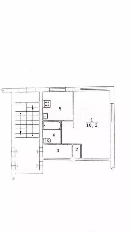 1-к. квартира, 31,1 м, 1/4 эт. - Фото 0