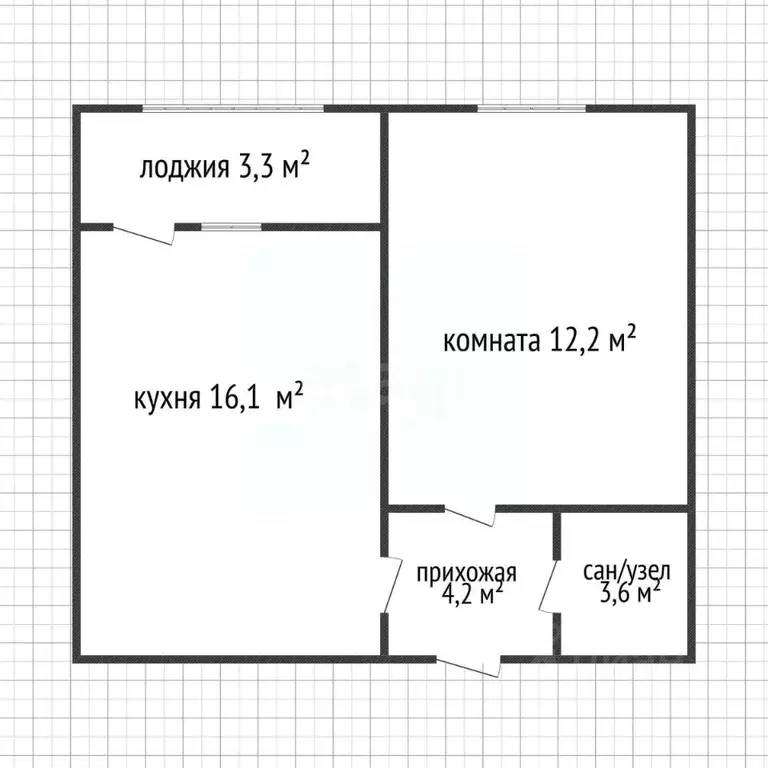 1-к кв. Адыгея, Майкоп ул. К.А. Васильева, 1к4 (36.1 м) - Фото 2