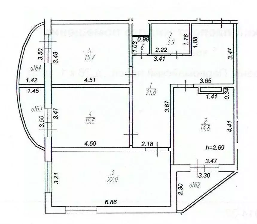 3-к кв. Рязанская область, Рязань Первомайский просп., 70к1 (106.5 м) - Фото 1