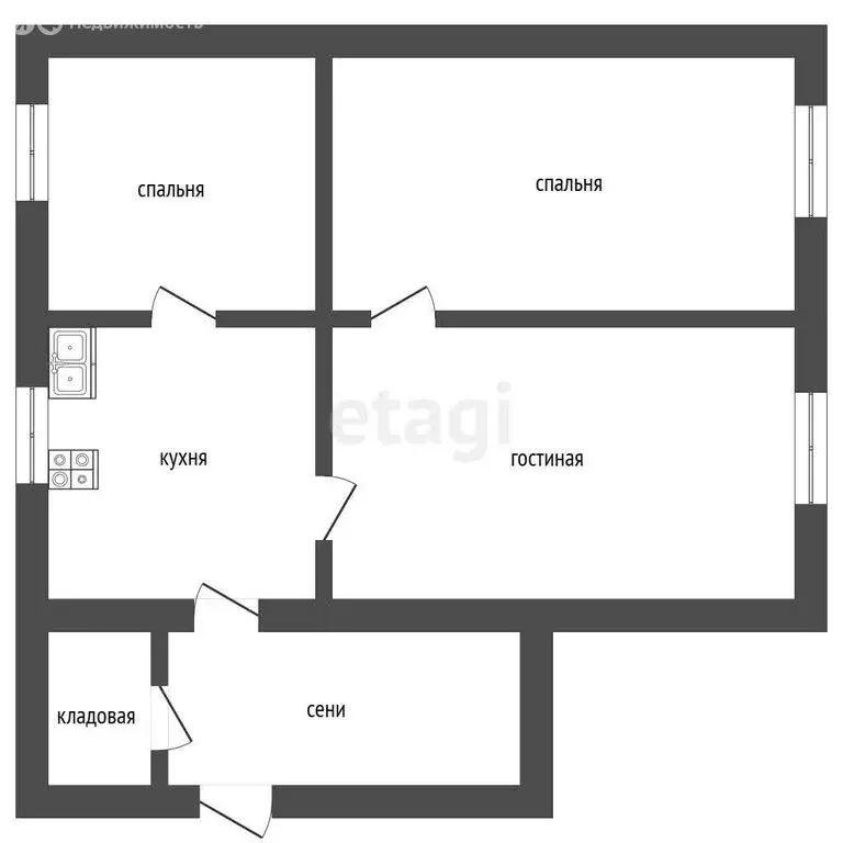 Дом в Абакан, улица Калинина (37.5 м) - Фото 1