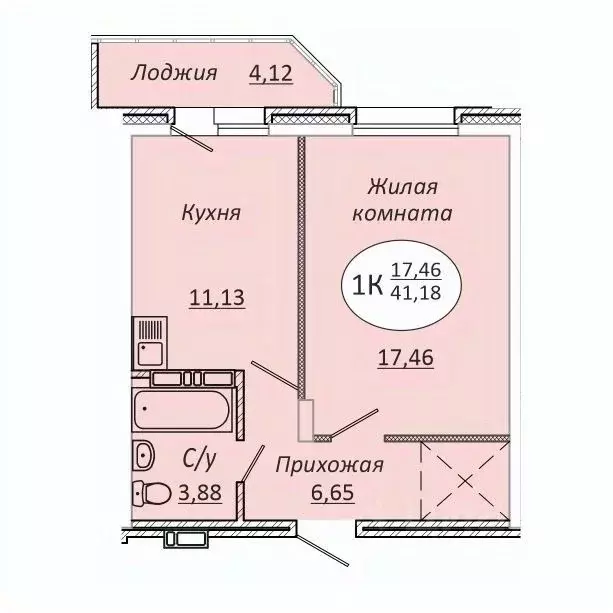 1-к кв. Новосибирская область, Новосибирск 2-я Воинская ул., 51 (41.18 ... - Фото 0