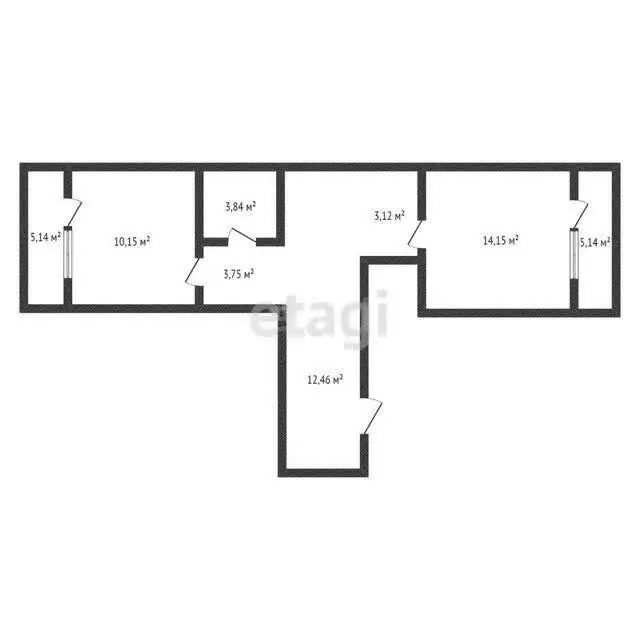 1-комнатная квартира: Махачкала, 2-й тупик Бейбулатова, 8к1 (53 м) - Фото 1