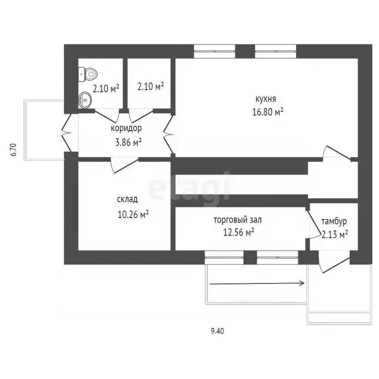 Торговая площадь в Тюменская область, Ярковский муниципальный округ, ... - Фото 2