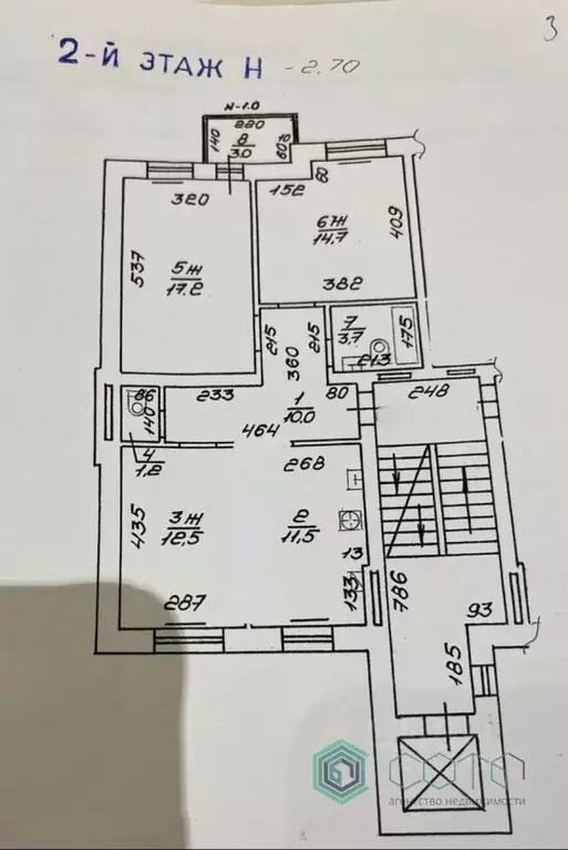 3-к кв. Калининградская область, Калининград Озерная ул., 34А (73.8 м) - Фото 0