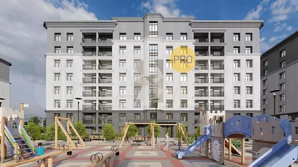 1-к. квартира, 45,6 м, 7/8 эт. - Фото 1