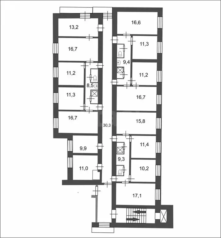 1к в -комнатной квартире (16.9 м) - Фото 0