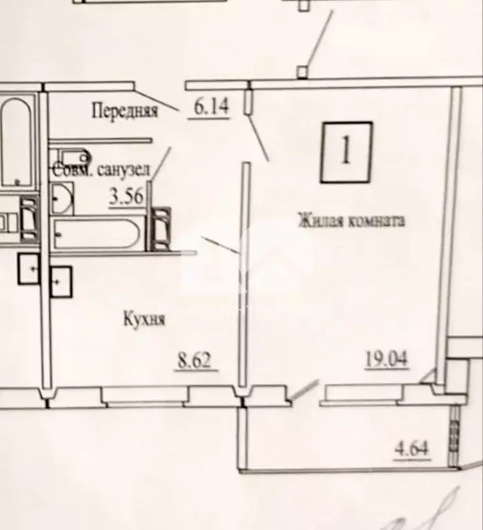 1-к кв. Новосибирская область, Новосибирск ул. Петухова, 14/6 (42.0 м) - Фото 1