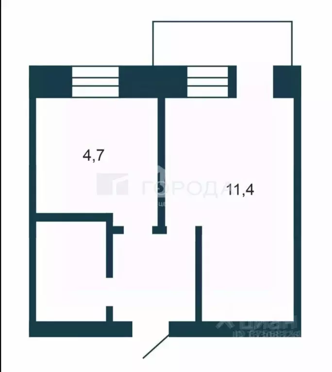 1-к кв. Новосибирская область, Бердск Боровая ул., 96 (21.0 м) - Фото 2
