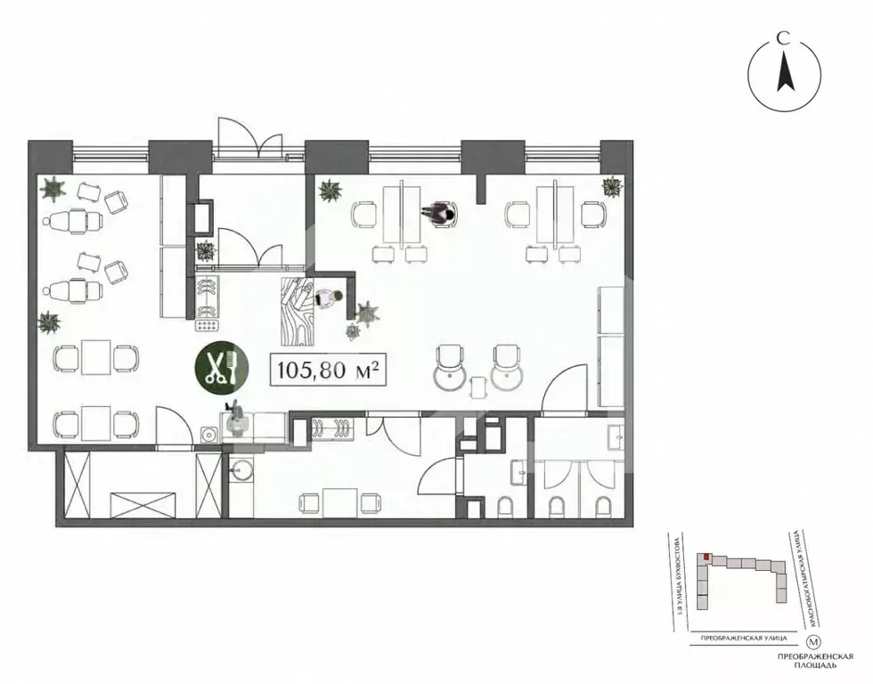 Торговая площадь в Москва ул. 1-я Бухвостова, 2к3 (108 м) - Фото 2