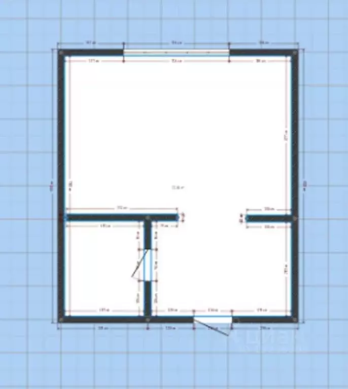 1-к кв. Липецкая область, Липецк ул. Валентины Терешковой, 28/4 (18.1 ... - Фото 2
