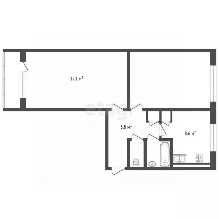 Комната Мордовия, Саранск ул. Сущинского, 9 (17.1 м) - Фото 1