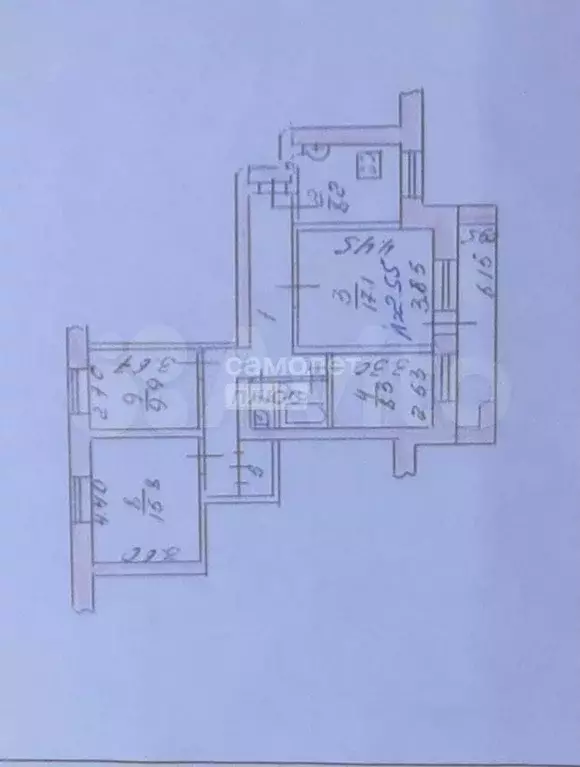 4-к. квартира, 80,3 м, 3/9 эт. - Фото 0