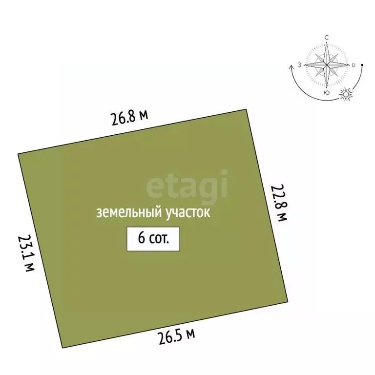 Участок в Крым, Ленинский район, с. Калиновка ул. Абденановой (6.0 ... - Фото 2