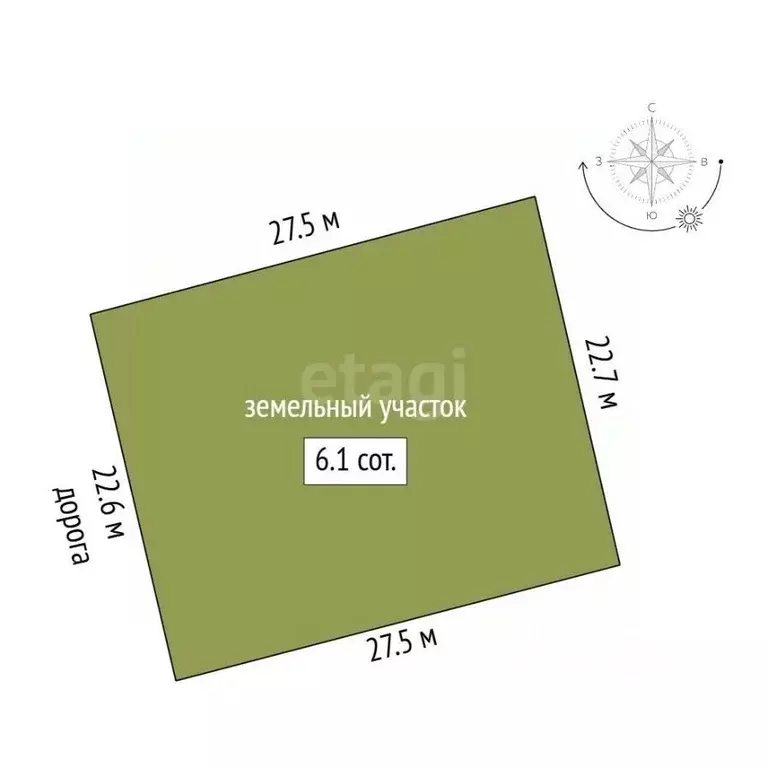 Участок в Крым, Ленинский район, с. Калиновка ул. Шевченко (6.12 сот.) - Фото 1