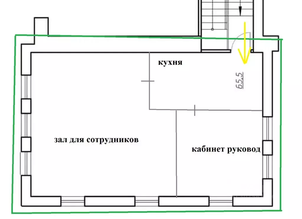 Офис в Москва ул. Ивана Бабушкина, 3С1 (65 м) - Фото 1