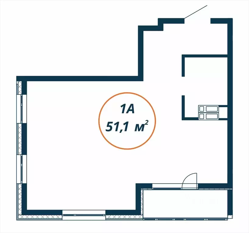 Студия Приморский край, Находка  (51.1 м) - Фото 0