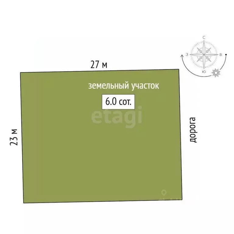 Участок в Крым, Симферопольский район, с. Мирное 3742 (6.0 сот.) - Фото 1