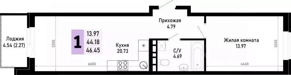 1-к кв. Краснодарский край, Анапа муниципальный округ, Нижняя ... - Фото 1
