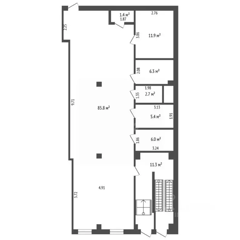 Помещение свободного назначения в Ямало-Ненецкий АО, Ноябрьск ... - Фото 2