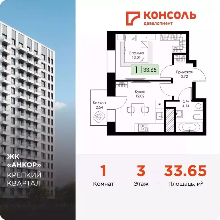 1-к кв. Нижегородская область, Нижний Новгород 15-й Канавинского ... - Фото 1