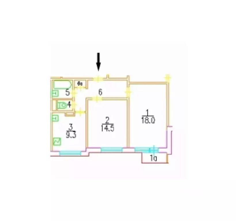 2-к кв. Москва ул. Ивана Сусанина, 2К1 (56.0 м) - Фото 2