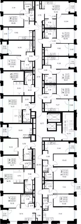2-к кв. Мурманская область, Мурманск Долина Уюта тер.,  (46.96 м) - Фото 2