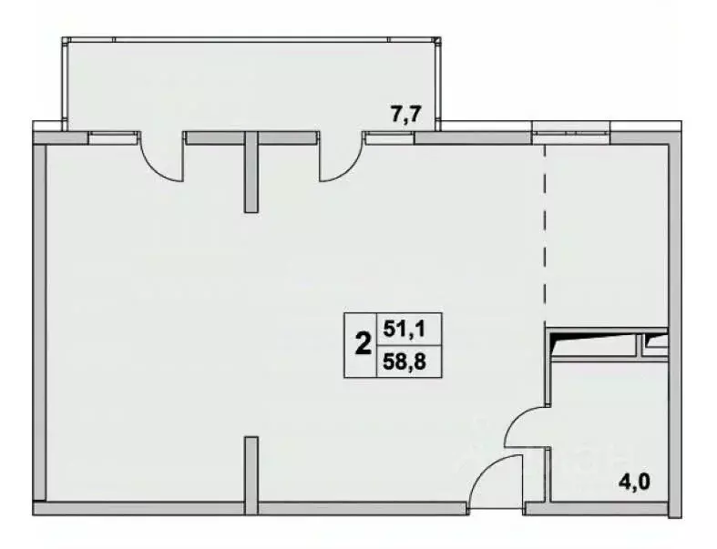 2-к кв. Краснодарский край, Анапа ул. Мирная, 29к4 (58.0 м) - Фото 2