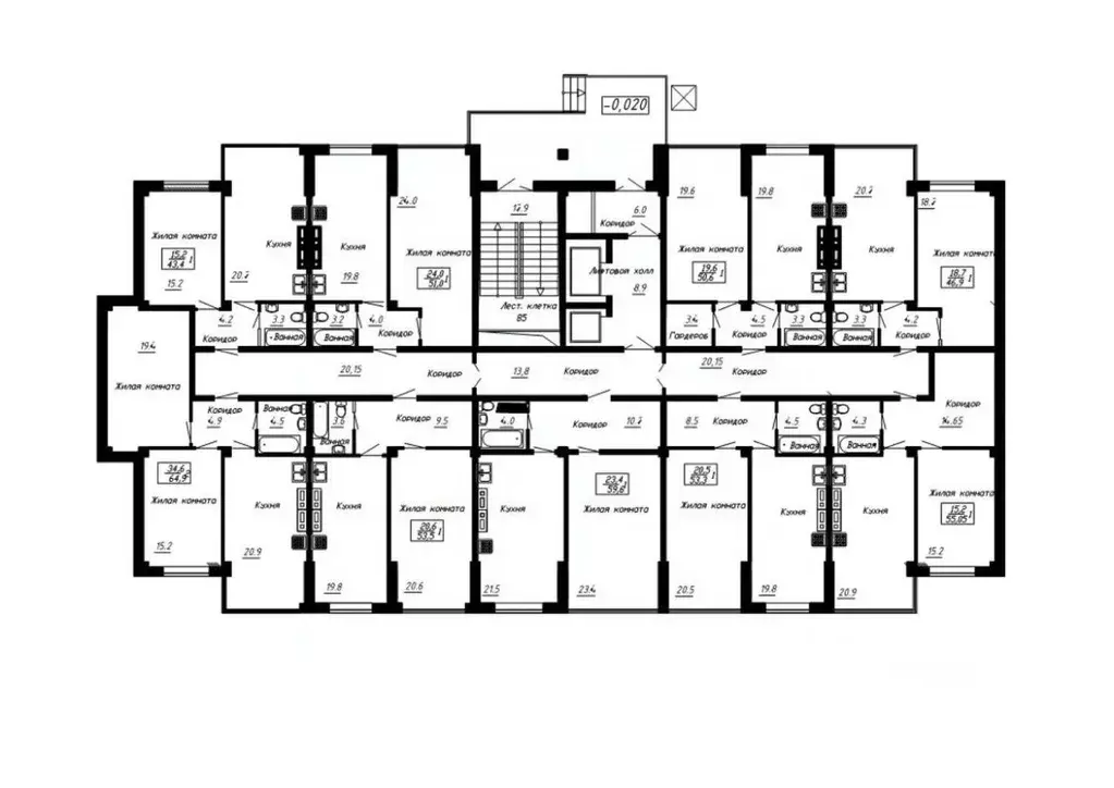 1-к кв. Ставропольский край, Ессентуки  (55.05 м) - Фото 2