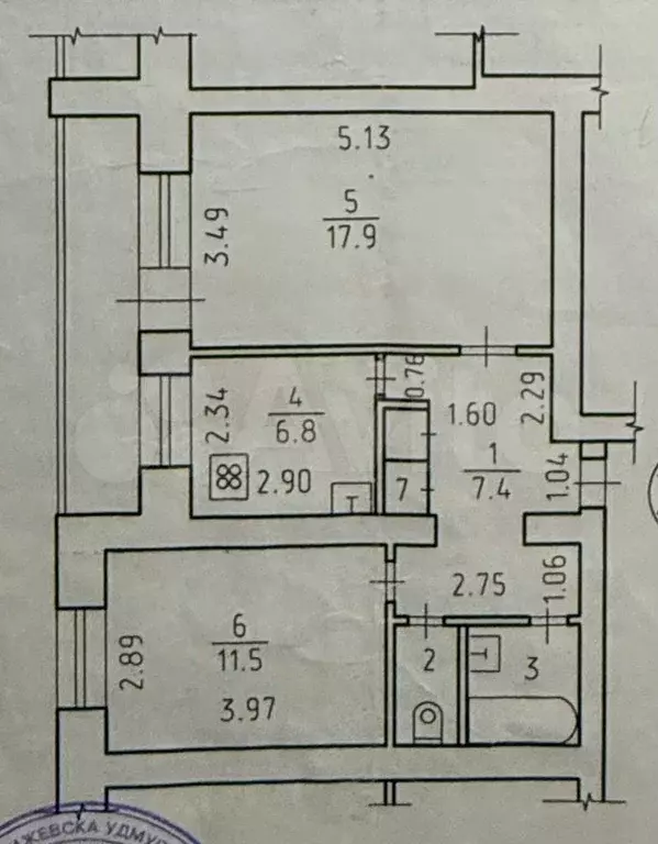 2-к. квартира, 48,3 м, 4/10 эт. - Фото 0