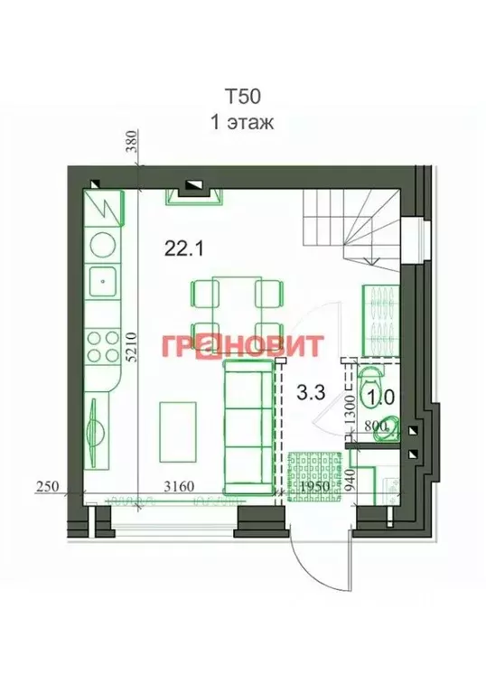 Таунхаус в Новосибирская область, с. Новолуговое, Березки-2 мкр, 5-й ... - Фото 1