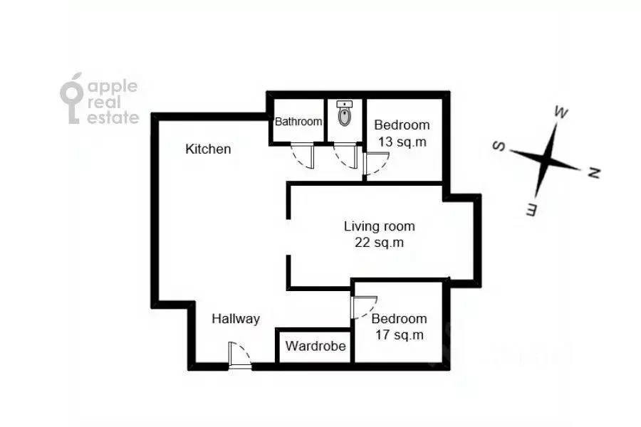 3-к кв. москва ул. малая дмитровка, 24/2 (76.0 м) - Фото 1