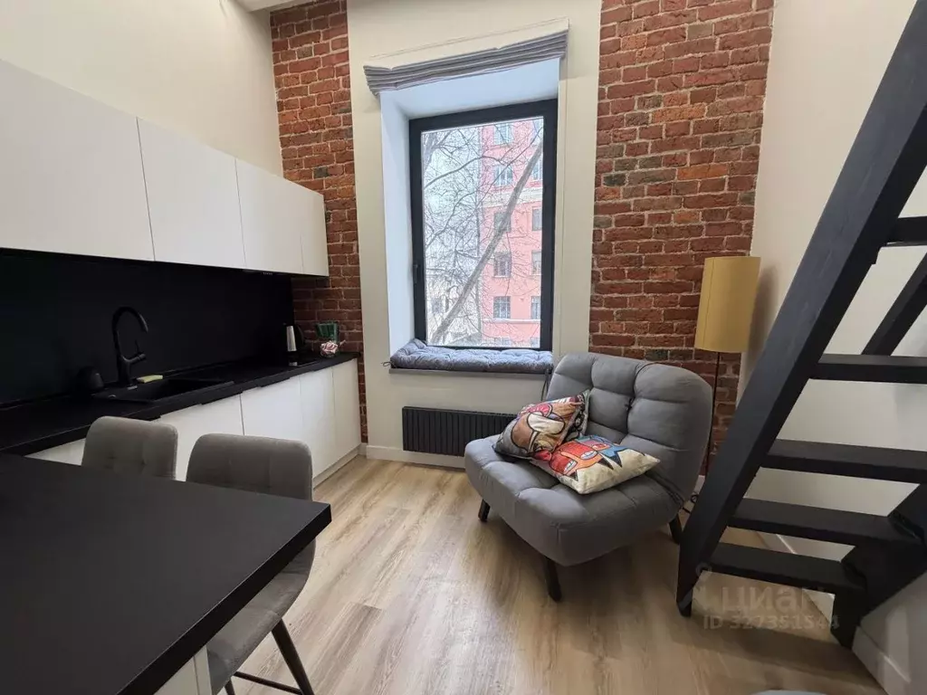 Студия Москва пер. 1-й Хвостов, 3АС2 (25.0 м) - Фото 1