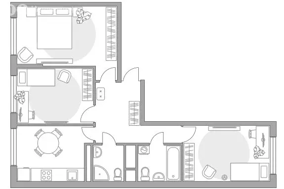 3-комнатная квартира: Одинцовский городской округ, территориальное ... - Фото 1