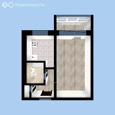 1-комнатная квартира: Омск, микрорайон Привокзальный, Красный ... - Фото 1