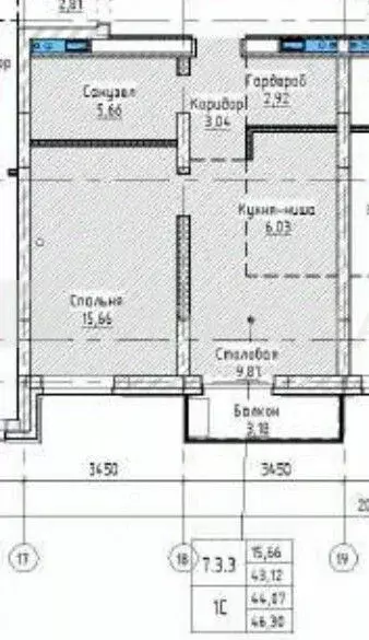 1-к кв. Новосибирская область, Новосибирск Большевистская ул., с48 ... - Фото 2