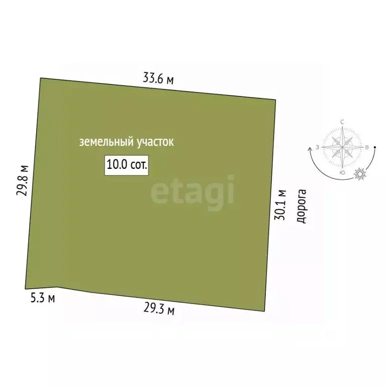 Участок в Тюменская область, Тюмень Факел СНТ, 2-я линия, 131 (10.03 ... - Фото 1