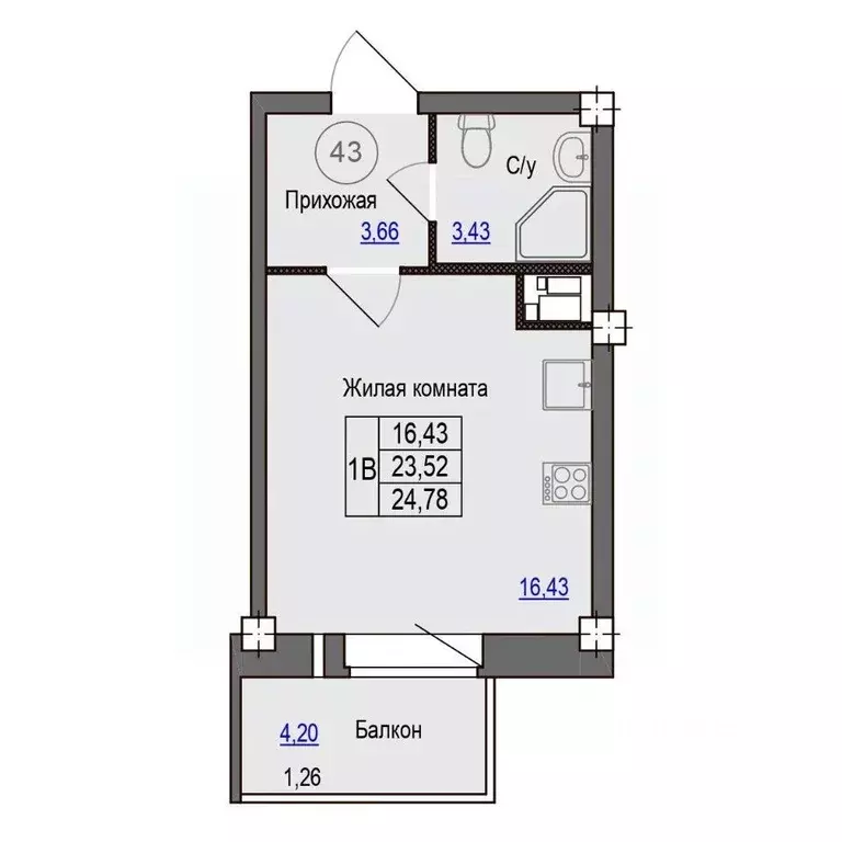 1-к кв. Псковская область, Псковский район, Завеличенская волость, д. ... - Фото 1