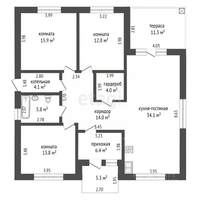 Дом в Тюменская область, Тюменский муниципальный округ, с. Перевалово ... - Фото 1