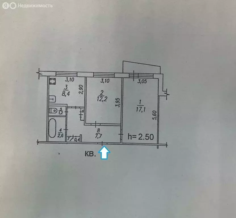 2-комнатная квартира: Некрасовка, Партизанская улица, 10 (50.1 м) - Фото 1