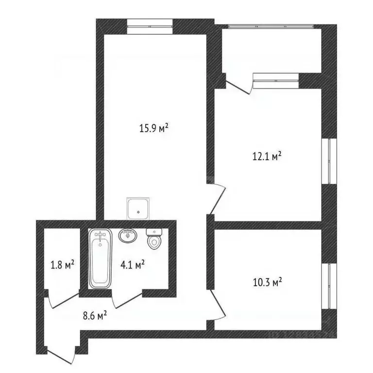 2-к кв. Нижегородская область, Нижний Новгород д. Анкудиновка, ул. ... - Фото 2