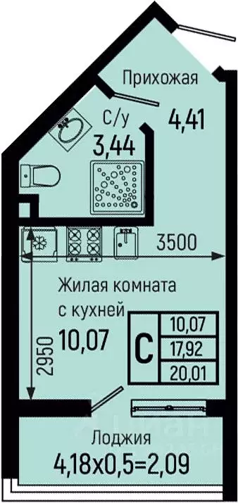 Студия Краснодарский край, Туапсинский муниципальный округ, с. Небуг ... - Фото 0