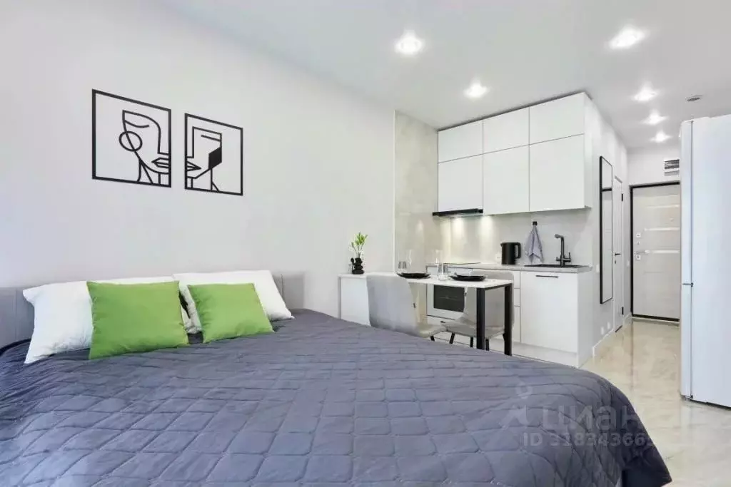 1-к кв. Краснодарский край, Сочи Бытха мкр, ул. Ясногорская, 16/2 ... - Фото 1