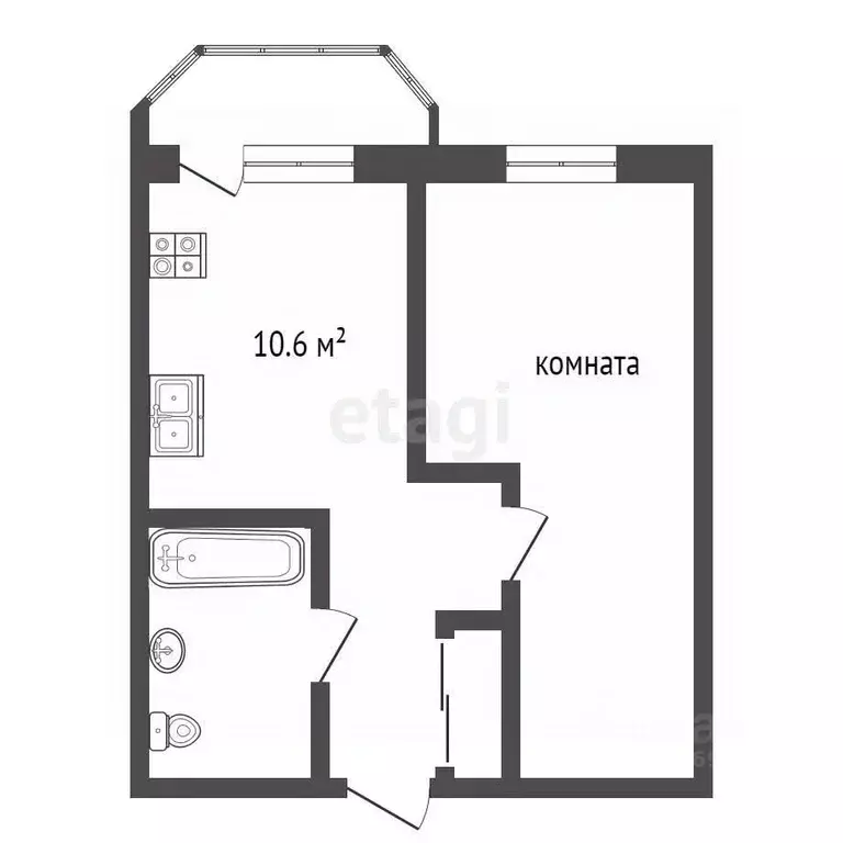 1-к кв. Коми, Сыктывкар ул. Ленина, 111 (35.2 м) - Фото 1